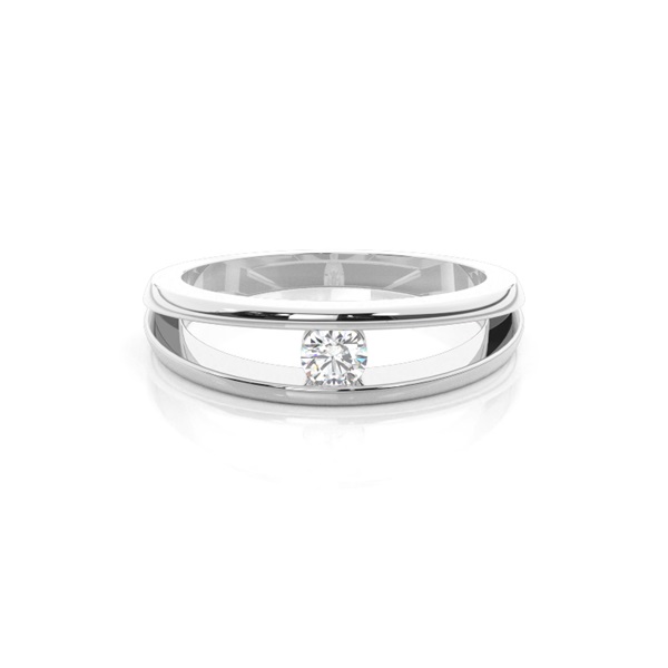 Channel Setting Plain Engagement Ring