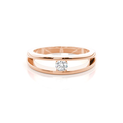 Rose Gold Promise Diamond Rings