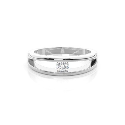 Channel Setting Plain Engagement Ring