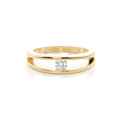Yellow Gold Promise Diamond Rings
