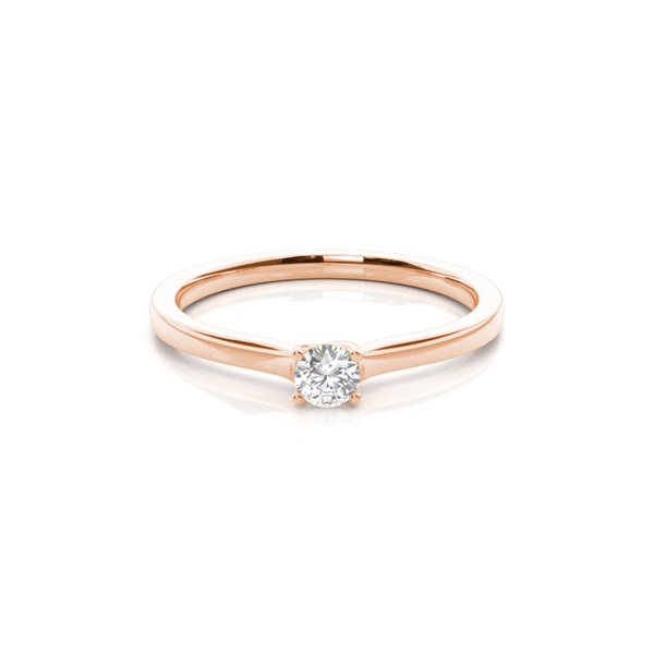 4 Prong Setting Plain Engagement Ring