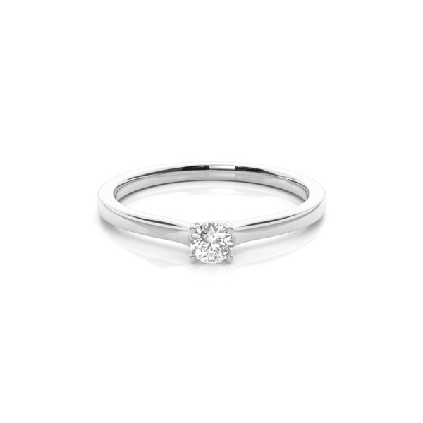 4 Prong Setting Plain Engagement Ring