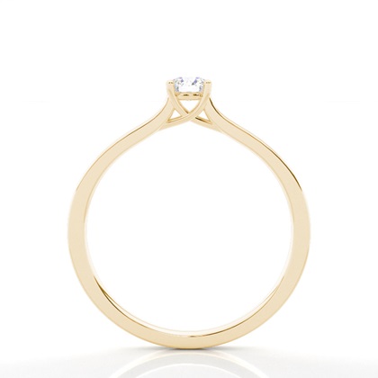 Yellow Gold Dainty Engagement Rings