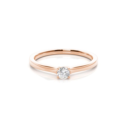 Round Diamond Promise Rings