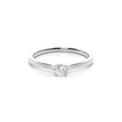 4 Prong Setting Plain Engagement Ring