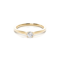 4 Prong Setting Plain Engagement Ring