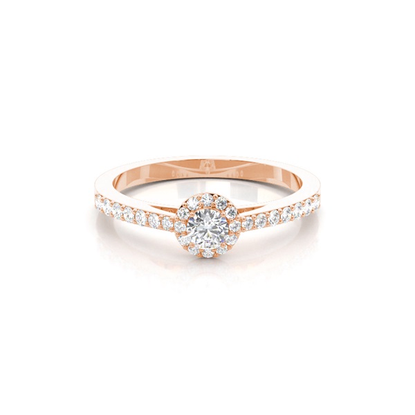 4 Prong Setting Side Stone Engagement Ring