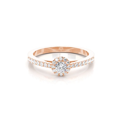 4 Prong Setting Side Stone Engagement Ring