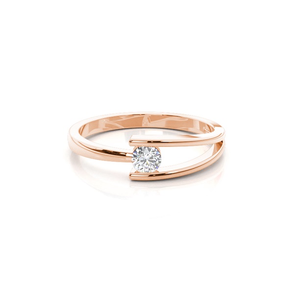 Channel Setting Plain Engagement Ring