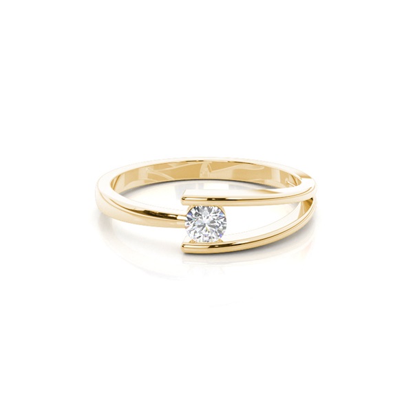Channel Setting Plain Engagement Ring