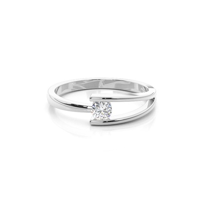 Channel Setting Plain Engagement Ring