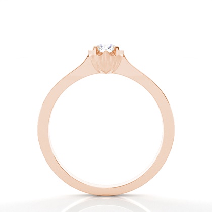Rose Gold Dainty Engagement Rings