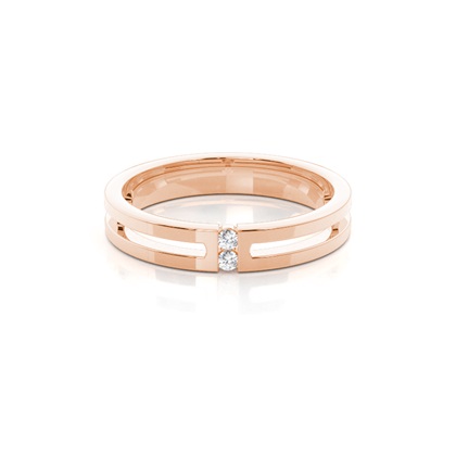 Women's Rose Gold Diamond Wedding Rings