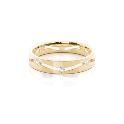 Women's Yellow Gold Diamond Wedding Rings