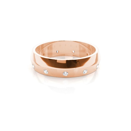 Women's Rose Gold Diamond Wedding Rings