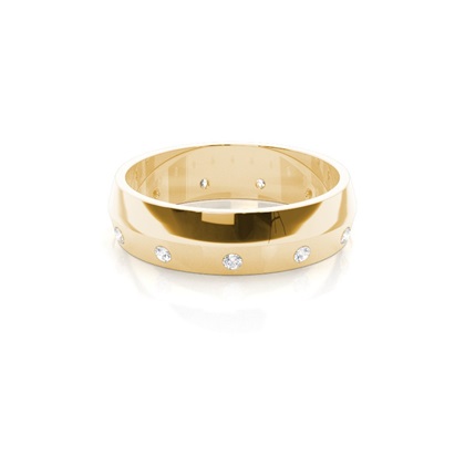Women's Yellow Gold Diamond Wedding Rings