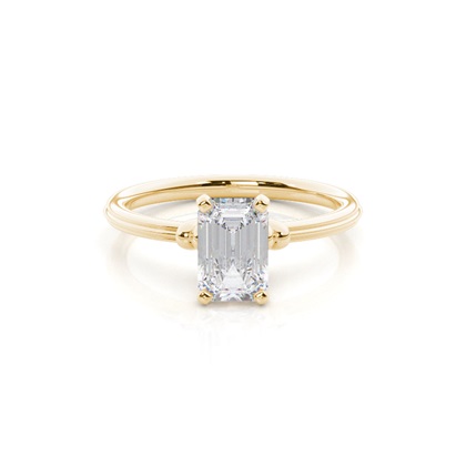 White Gold Moissanite Engagement Ring