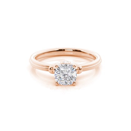 White Gold Moissanite Engagement Ring
