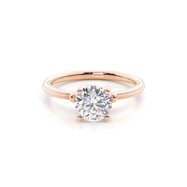 White Gold Round Diamond Engagement Ring