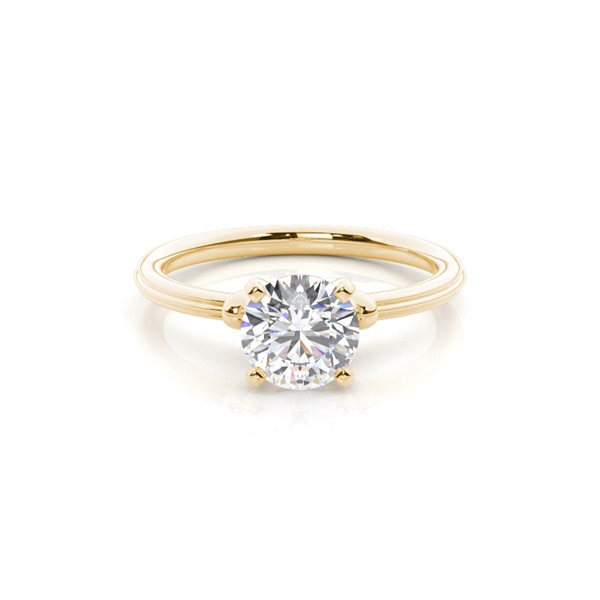 White Gold Round Diamond Engagement Ring