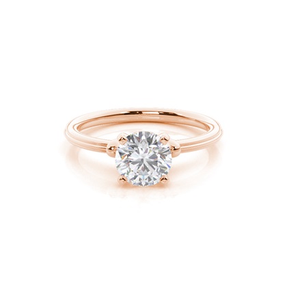 White Gold Moissanite Engagement Ring