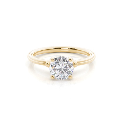 White Gold Moissanite Engagement Ring