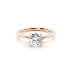 White Gold Round Diamond Engagement Ring