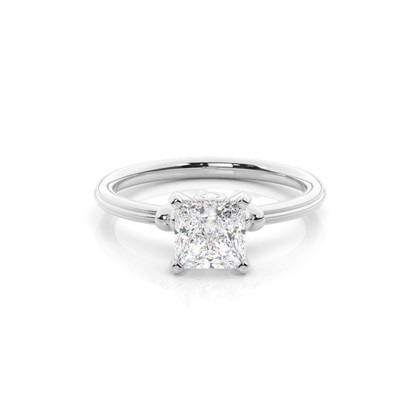 Princess Solitaire Diamond Rings 