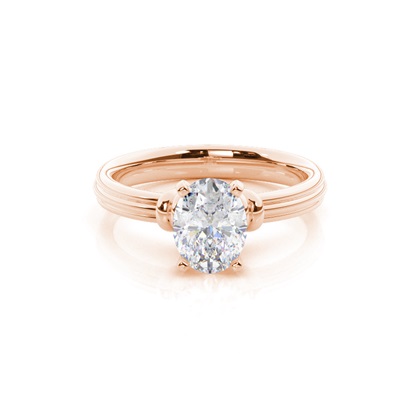 White Gold Moissanite Engagement Ring