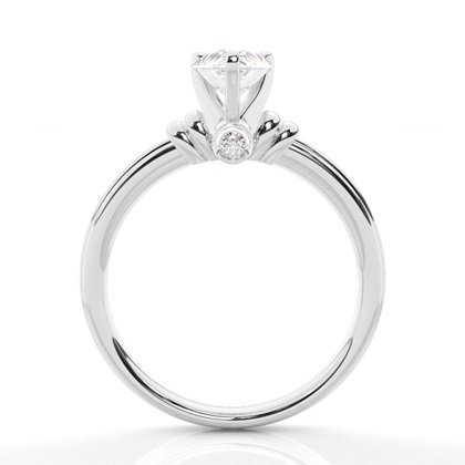 Pear Solitaire Diamond Rings