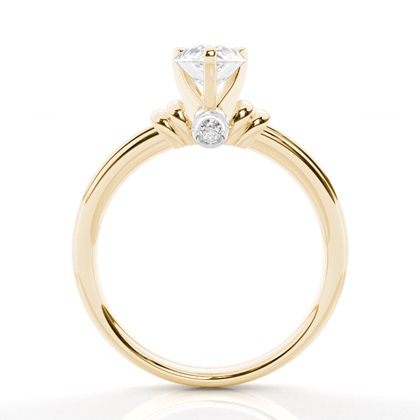 Bague diamant solitaire or jaune