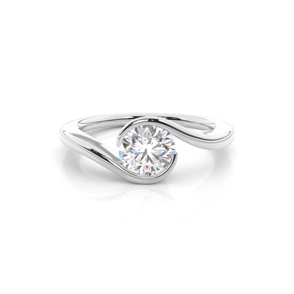 White Gold Diamond Engagement Ring