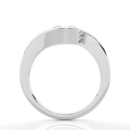 White Gold Moissanite Engagement Ring