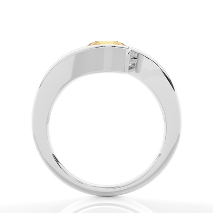 Weißgold Gelber Diamantring