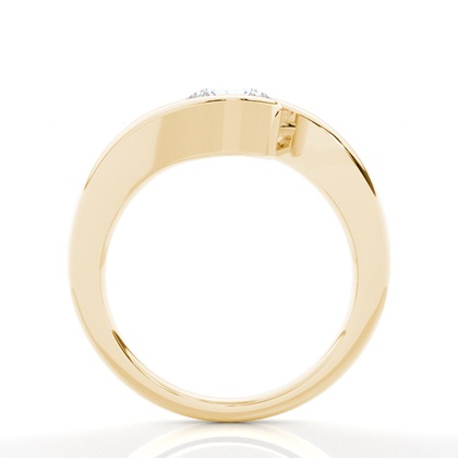 Moissanit ring in einer Krappenfassung