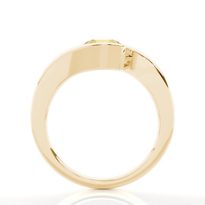 White Gold Yellow Diamond Engagement Ring