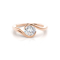 Diamantenring in einer Kanalfassung