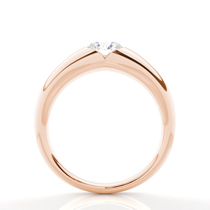 Rose Gold Solitaire Engagement Rings
