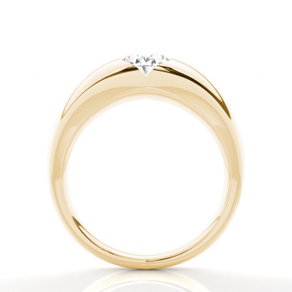 4.00 Carat Yellow Gold Solitaire Engagement Rings