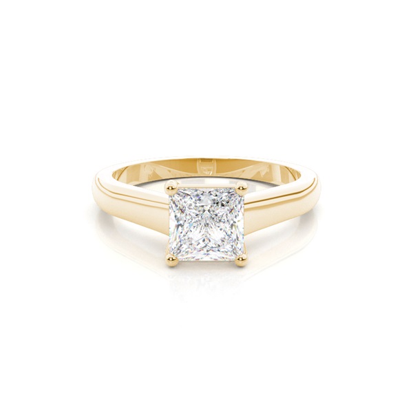 White Gold Princess Diamond Engagement Ring