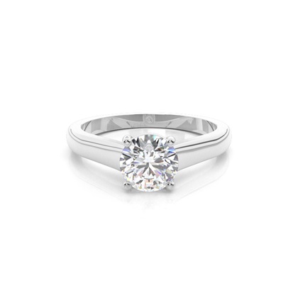Round Solitaire Diamond Rings