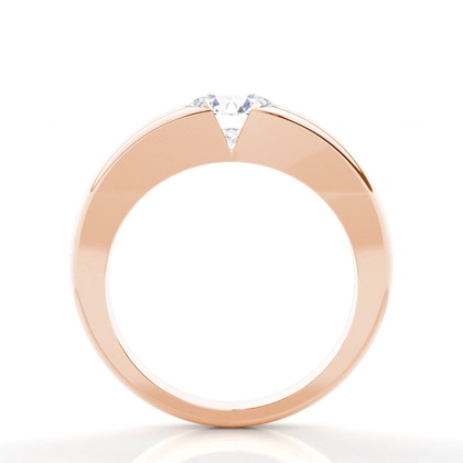 Rotgold Solitärringe Diamantringe