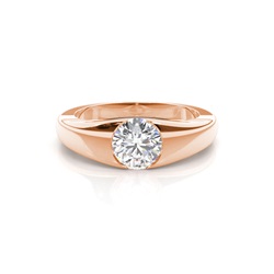 Diamant Verlobungsring in einer Eingeriebenefassung