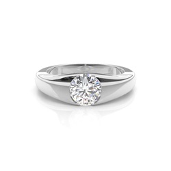 Diamant Verlobungsring in einer Eingeriebenefassung