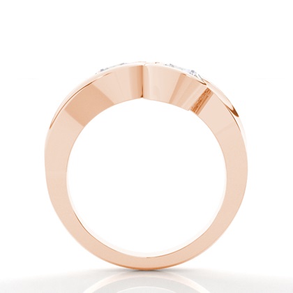 Rose Gold Toi Et Moi Rings Diamond