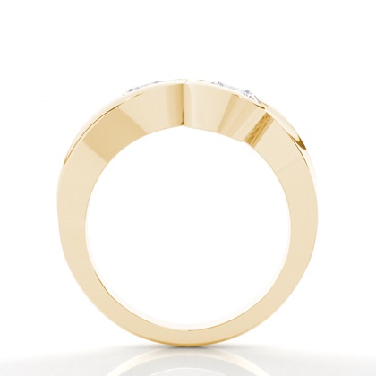 Yellow Gold Toi Et Moi Rings Diamond