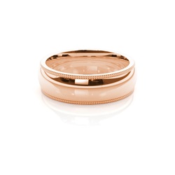 6.00mm Plain Comfort Fit Mens Grooved Wedding Band