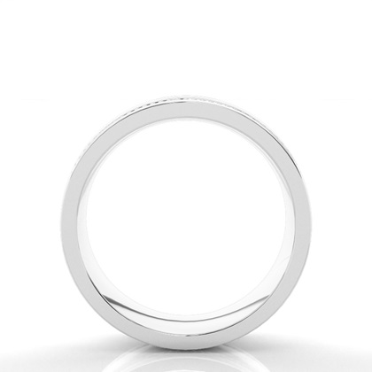 Court Trauring mit Fräsermaserung-Rändern 