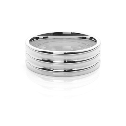 Silver Men's Wedding Bands