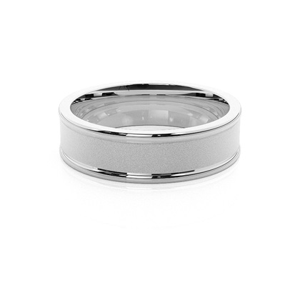Silver Men's Wedding Bands